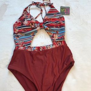 Bca by Rebecca Virtue One Piece Swimsuit,Size:S